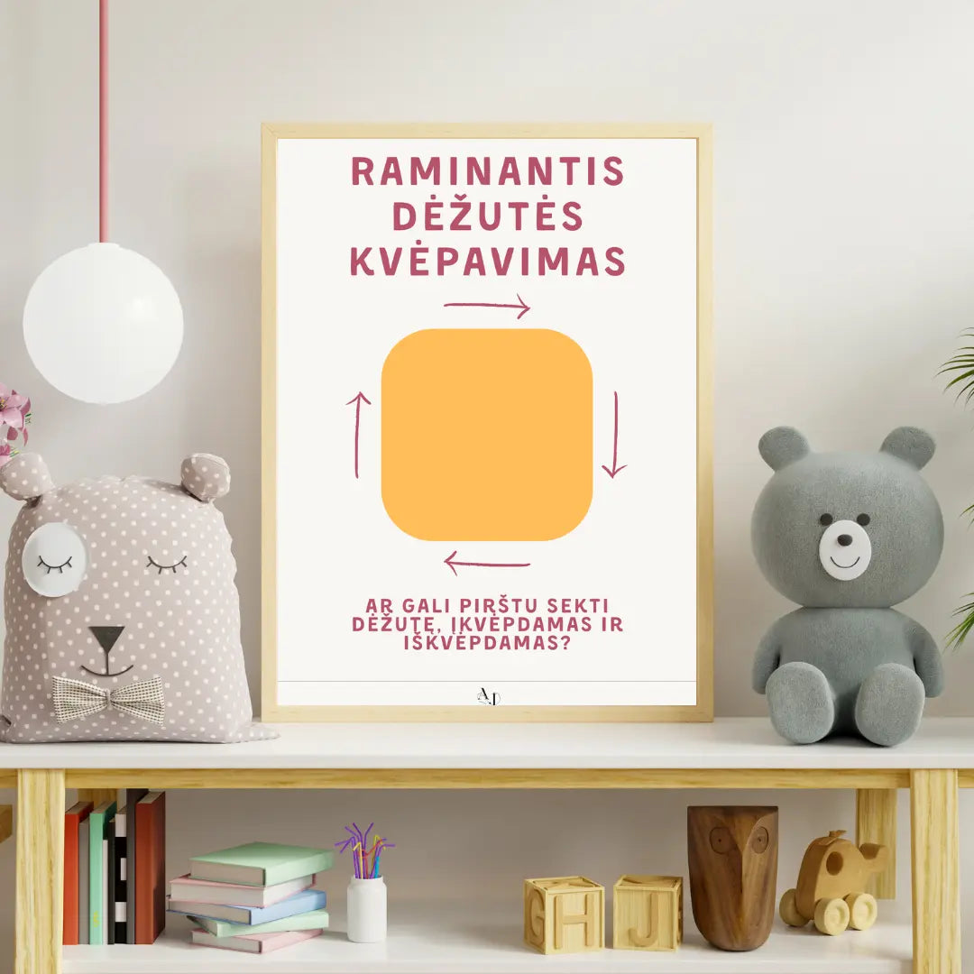 Kvėpavimo pratimų plakatai (4vnt) Augame Jausdami