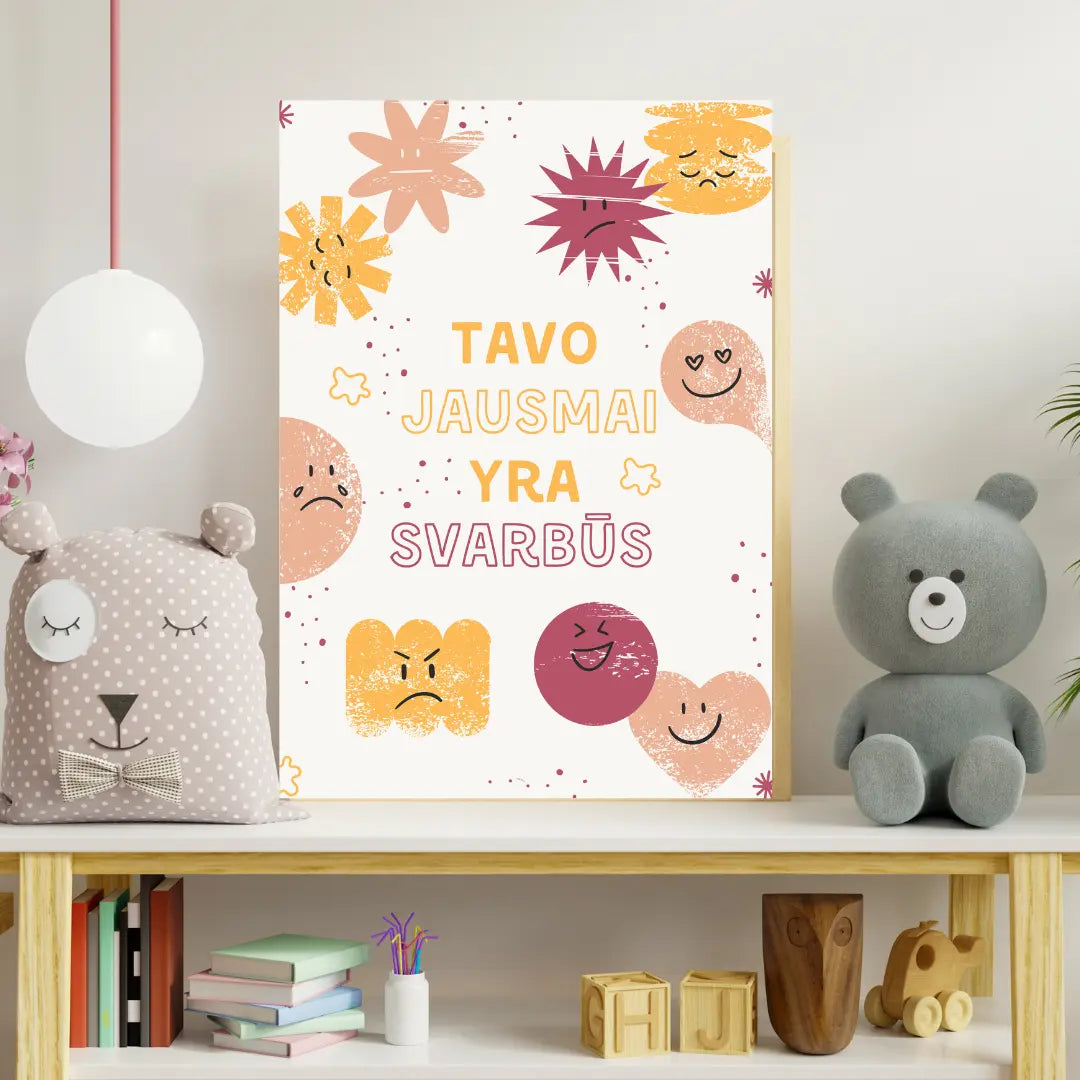 „Emoji“ plakatai (PDF) Augame Jausdami