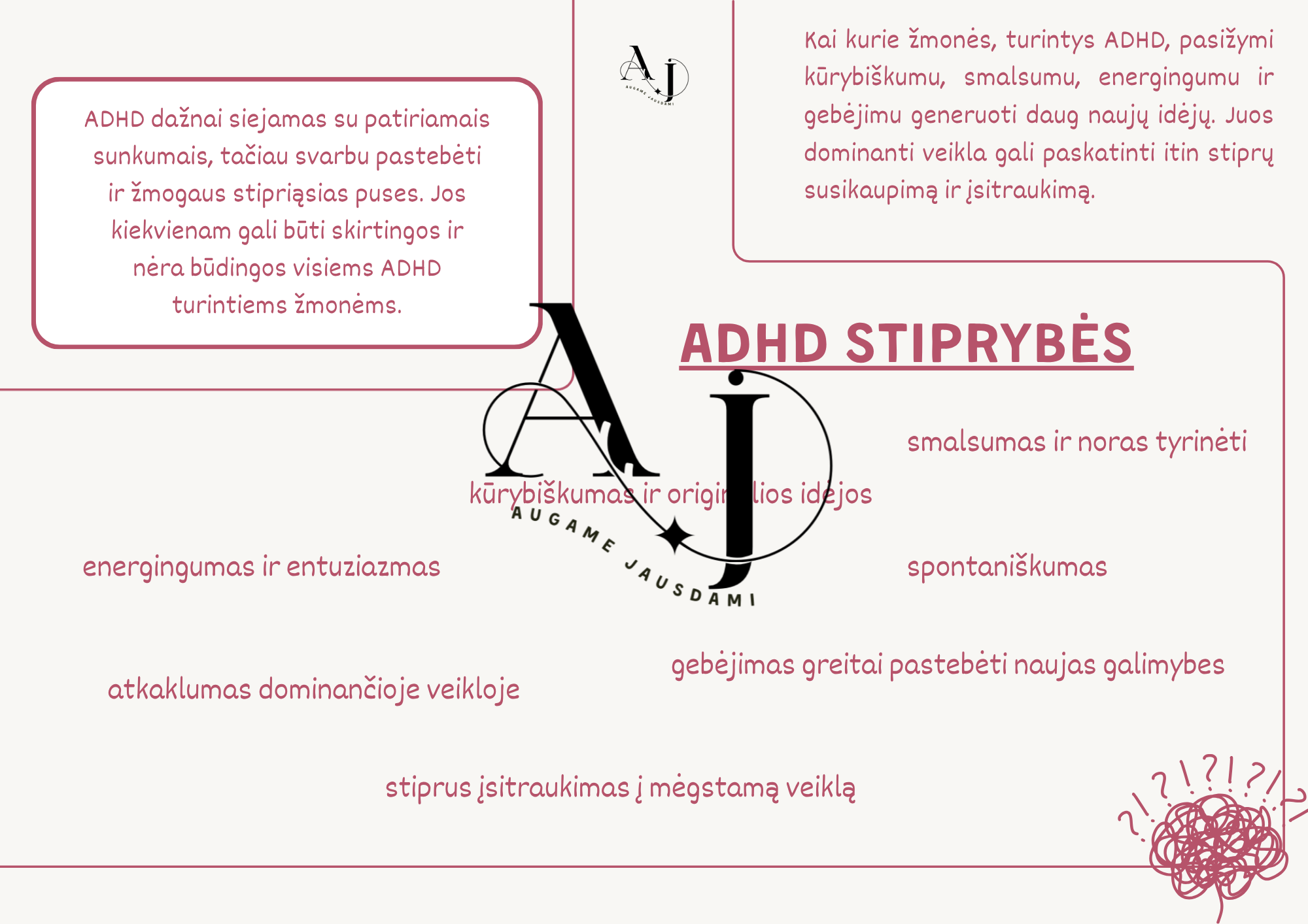Apie ADHD Augame Jausdami