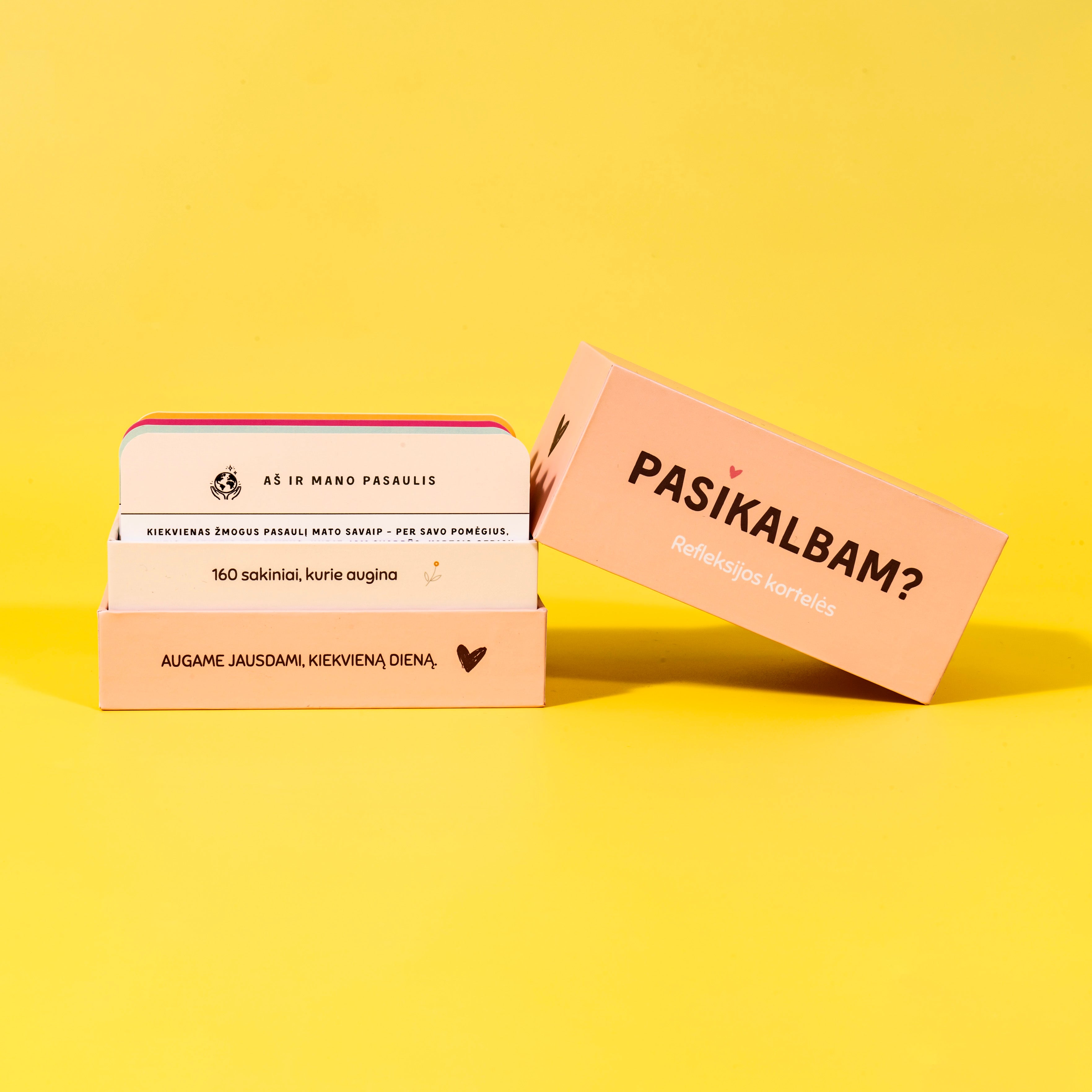 PASIKALBAM? – refleksijos ir pokalbių kortelės Augame Jausdami
